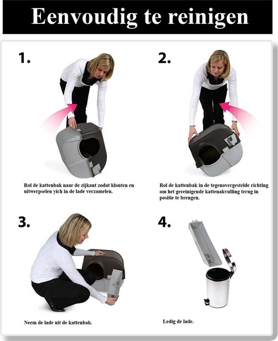 omega paw zelfreinigende kattenbak l